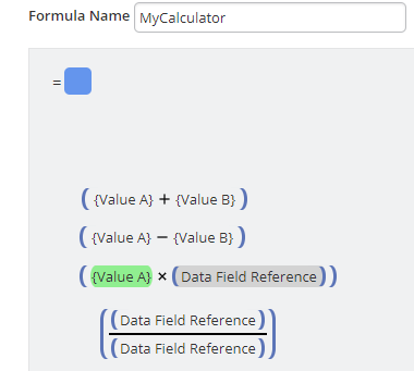 Adding Data Field References