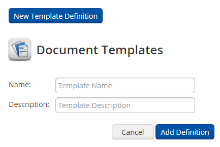 New Template Definition