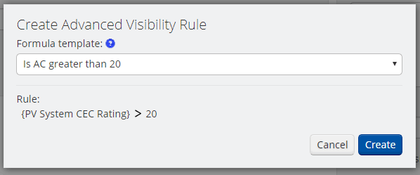 Advanced Visibility Rules