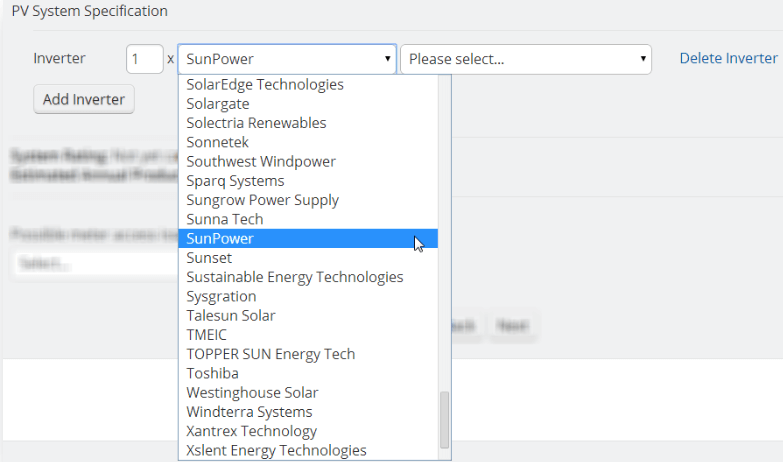 Selection of Equipment Model