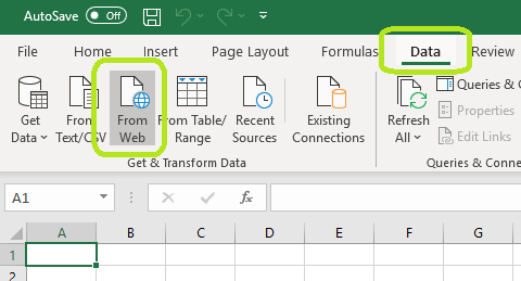 Report Download link in Excel