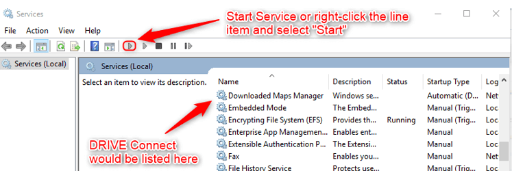 Search for “Service” in the Windows Search Bar