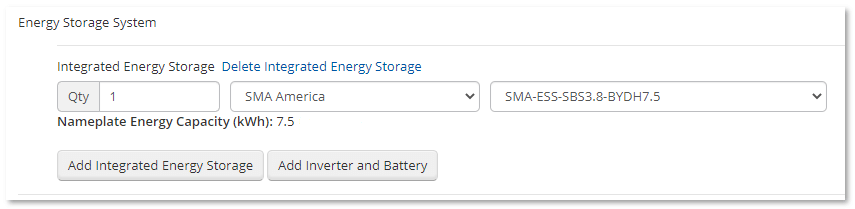 Energy Storage System form element