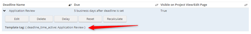 Deadline template tags