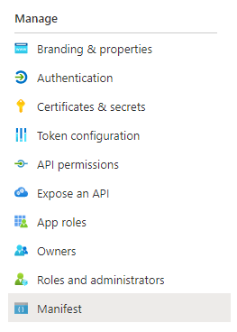 Manage Manifest