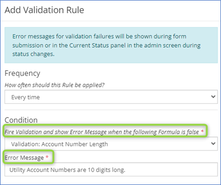 Validation Rule for Form Submission Block