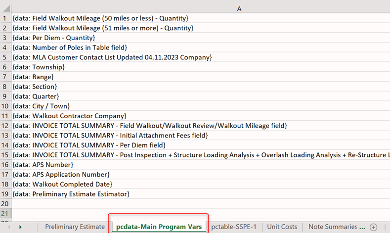 XLSX Sheet