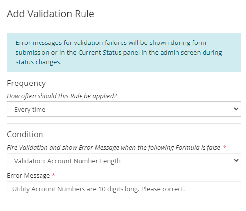 Validation Rule for Form Submission Block