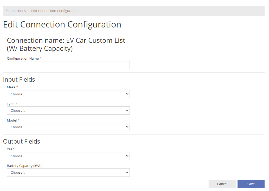 Map Custom List Values to PowerClerk Values