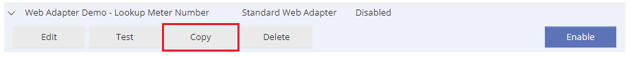Copying a Web Adapter