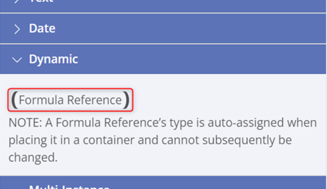 Dynamic Formula References