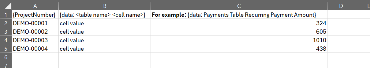 Importing into a Table