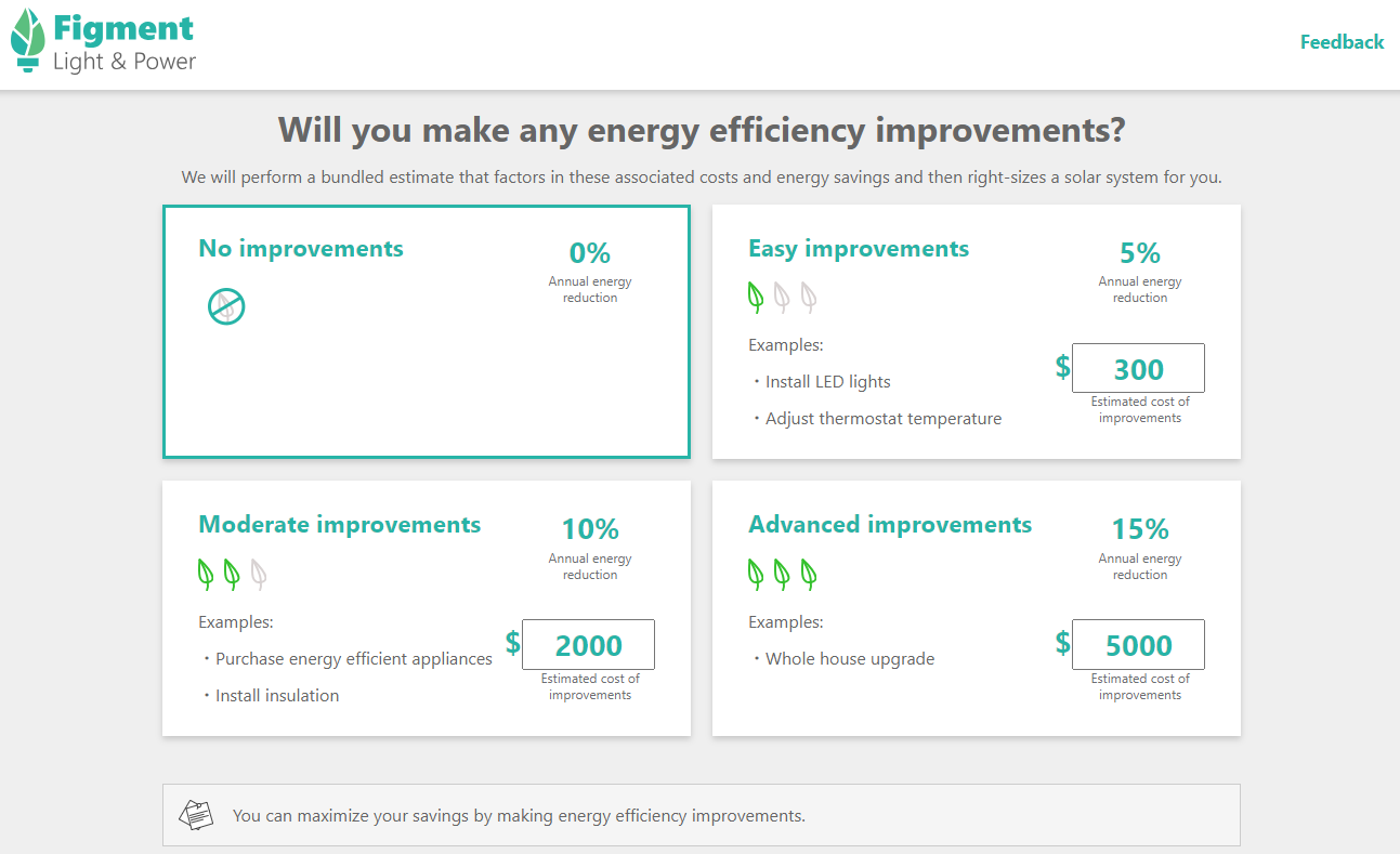 Collecting Energy Efficiency Improvement Information