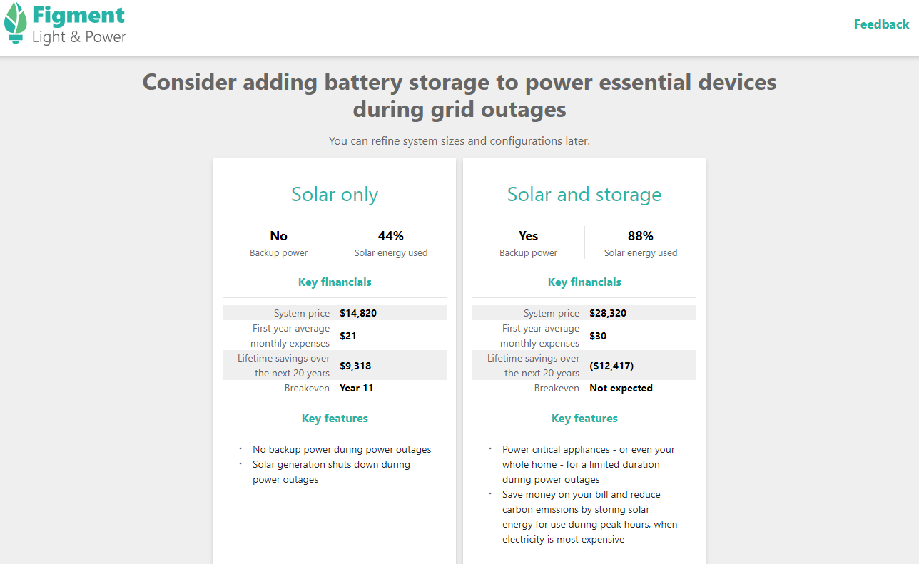 Present Solar and Battery Storage Examples