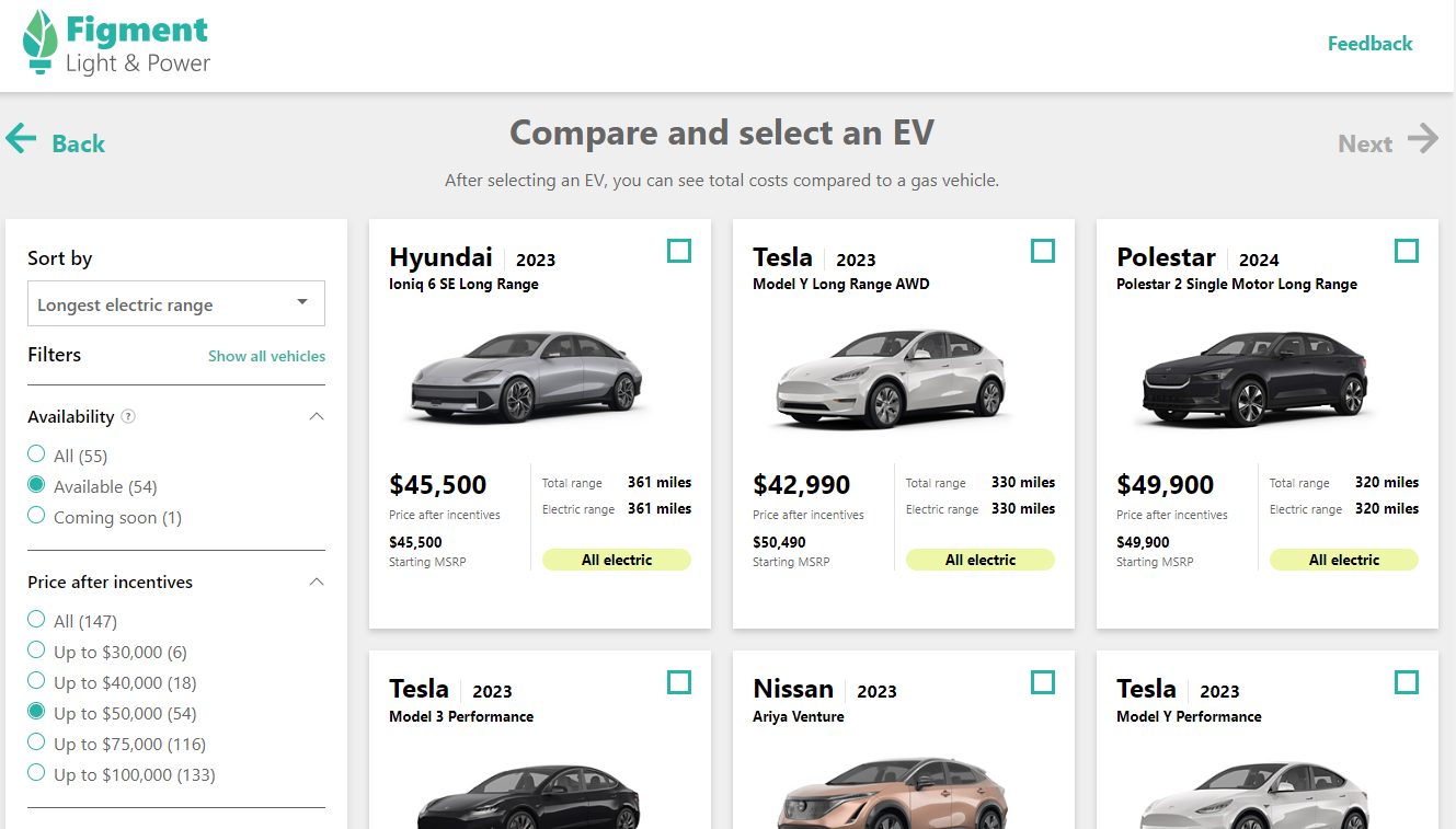 View all EV Options