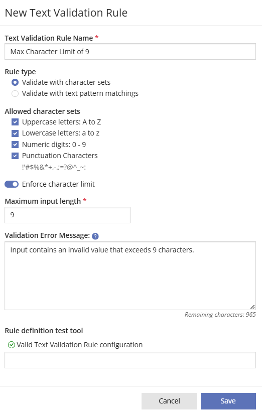 Validation Rule Type that Validates with Character Sets 