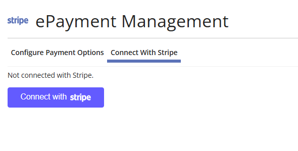 Connect with Stripe Button