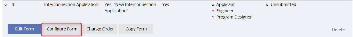 PROGRAM DESIGN >> Forms >> Configure Form