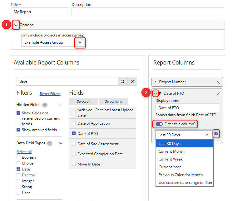 Reports_Filter Report Filters