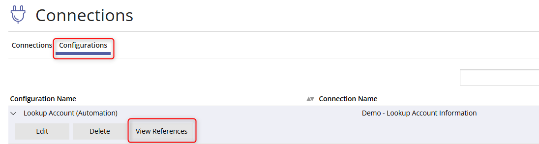 View Configuration References