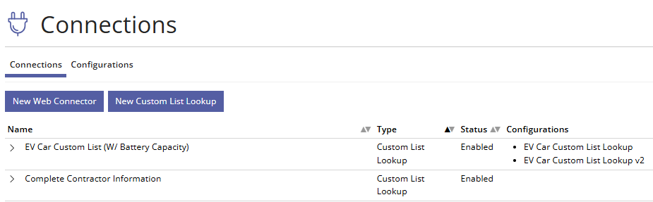 Standard Web Adapter versus Custom List Lookup