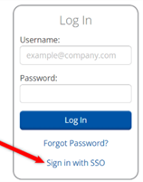 Front Page Link for SSO Login